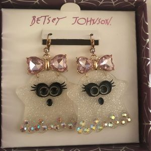 Betsey Johnson Ghost Earrings